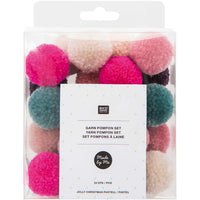 Rico Design Pompon-Set 24er in Jolly Christmas Farben