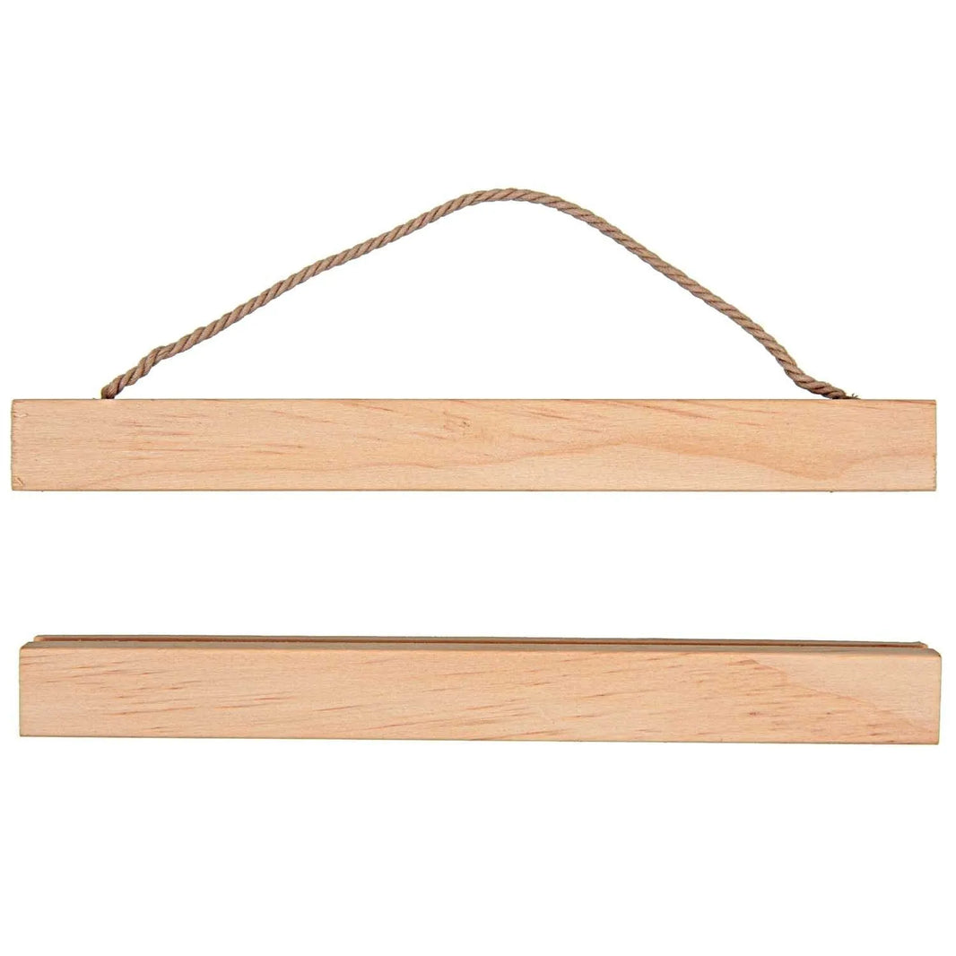 Wooden poster hanging rail by Rico Design