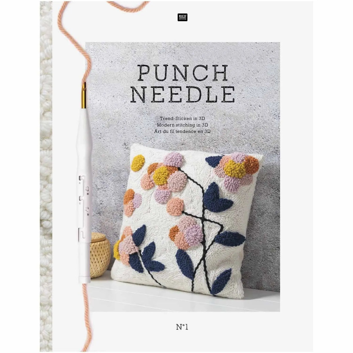 Rico Punch Needle book no. 1, 3D embroidery