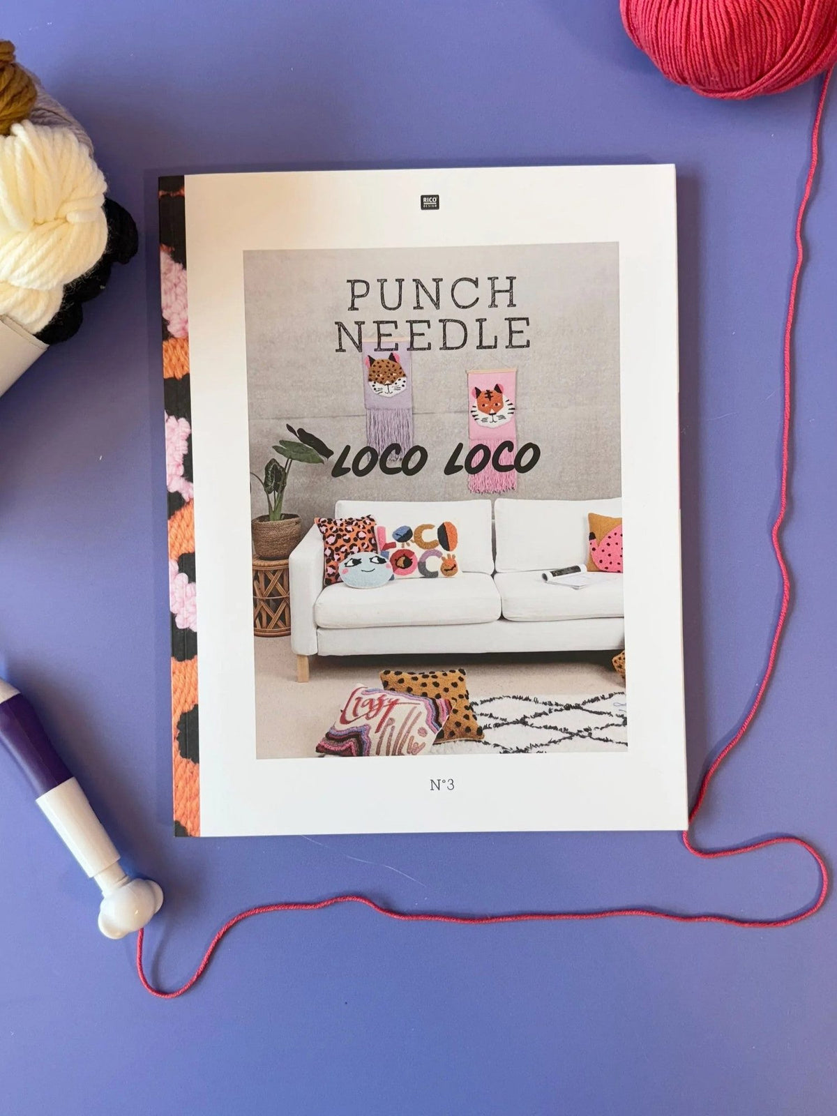 Punch-Needle-Buch Nr. 3 'Loco Loco' von Rico Design