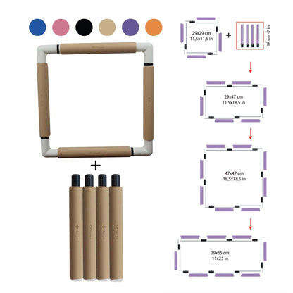 Clip Frame Extension Piece - 18cm -  plastic - Nurge