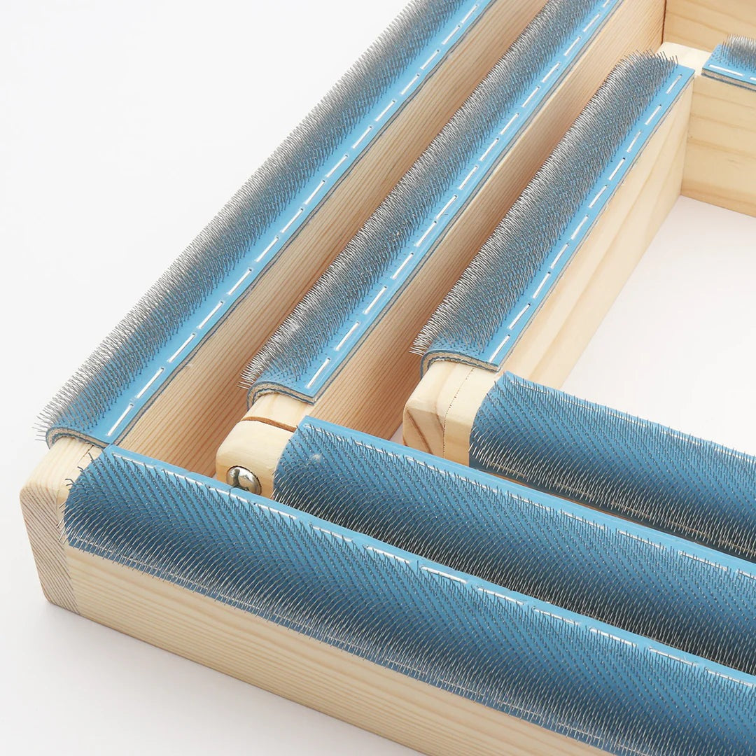 Oxford punch needle frame, corner detail