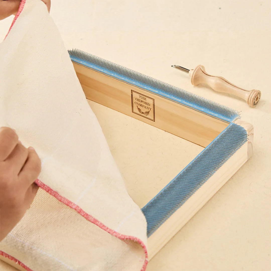 Oxford punch needle frame, detail