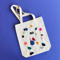 Connections Punch-Needle-Taschen-Vorlage mit Blobs-Design