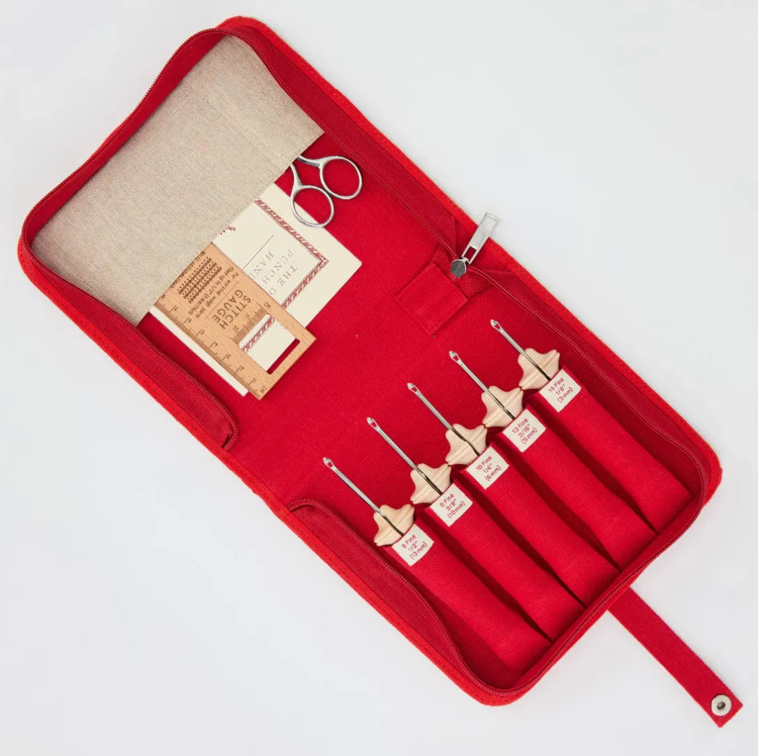 Oxford fine point punch needle in natural wood