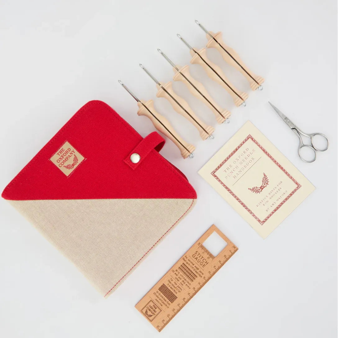 Oxford fine point punch needle in natural wood