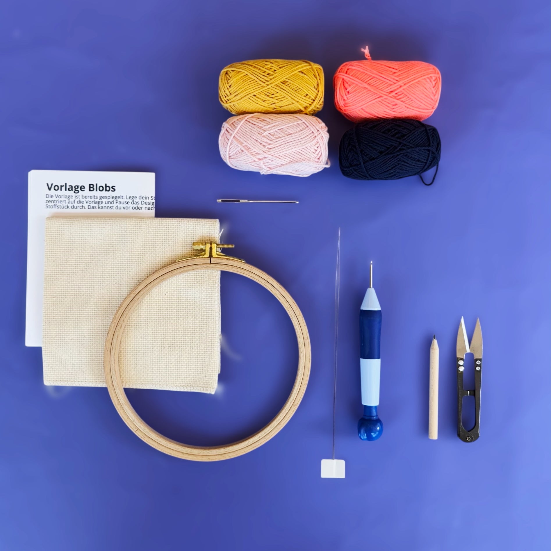 Craftinglove Punch-Needle-Wandbild an der Wand