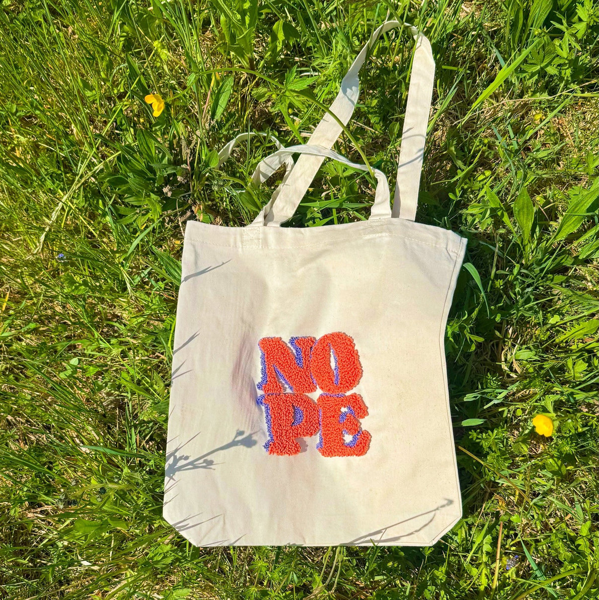 Craftinglove NOPE punch needle tote bag set