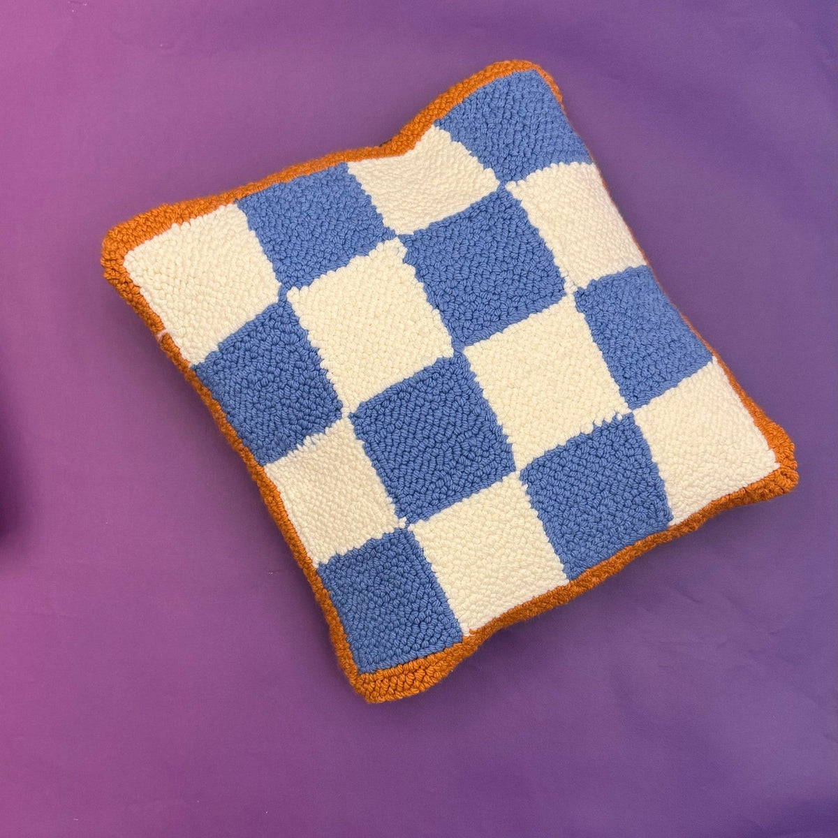 Craftinglove punch needle pillowcase set, Squares design