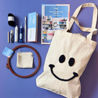 Craftinglove Punch-Needle-Set für eine Smiley-Tasche