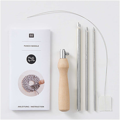 Rico Punch-Needle-Set aus Holz mit drei Nadelgrössen