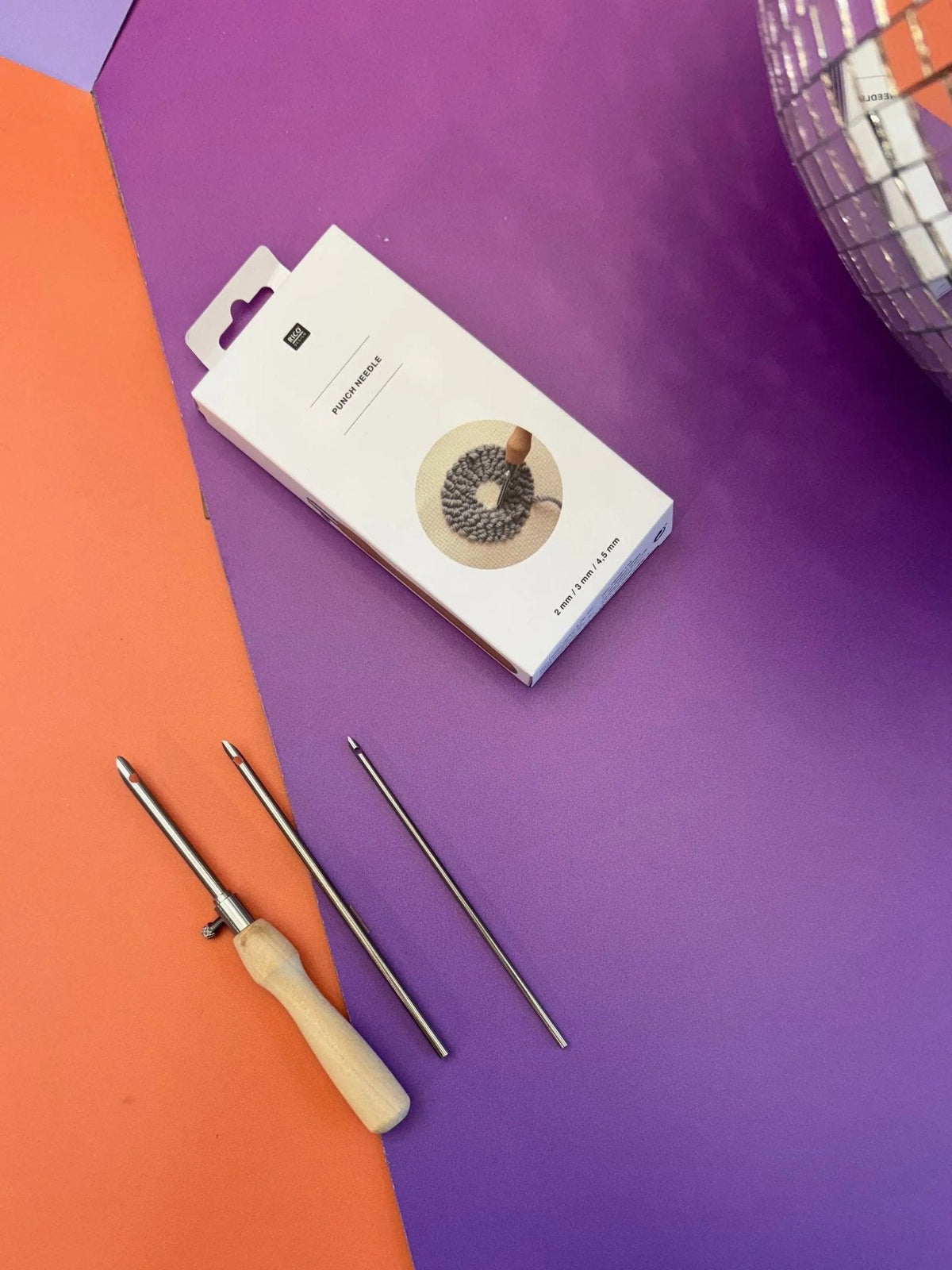 Rico Punch-Needle-Set aus Holz, Verpackungsansicht
