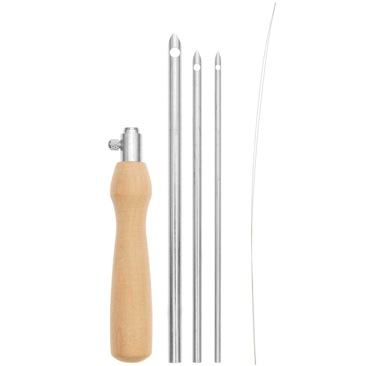 Rico Punch-Needle-Set aus Holz, Detail