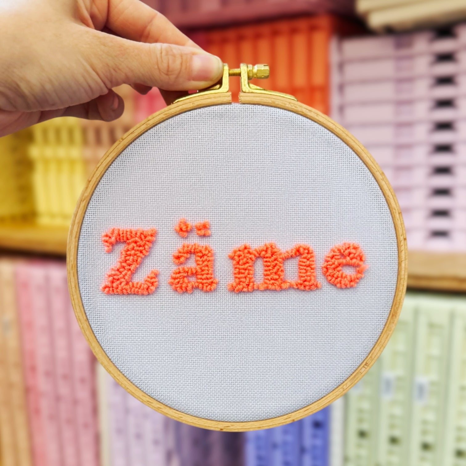 Craftinglove Zäme Punch-Needle-Wandbild-Set
