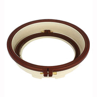 Nurge plastic punch needle hoop stand with 7 and 9 inch hoops