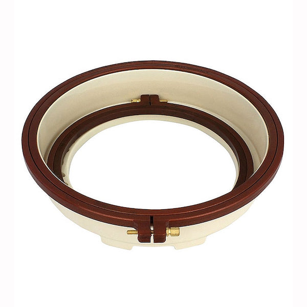 Nurge plastic punch needle hoop stand with 7 and 9 inch hoops