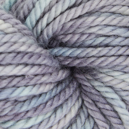Variegated punch needle rug yarn skein in Blue Dove, 110g