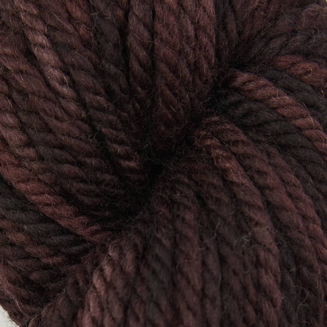 Variegated punch needle rug yarn skein in Black Hollow, 110g