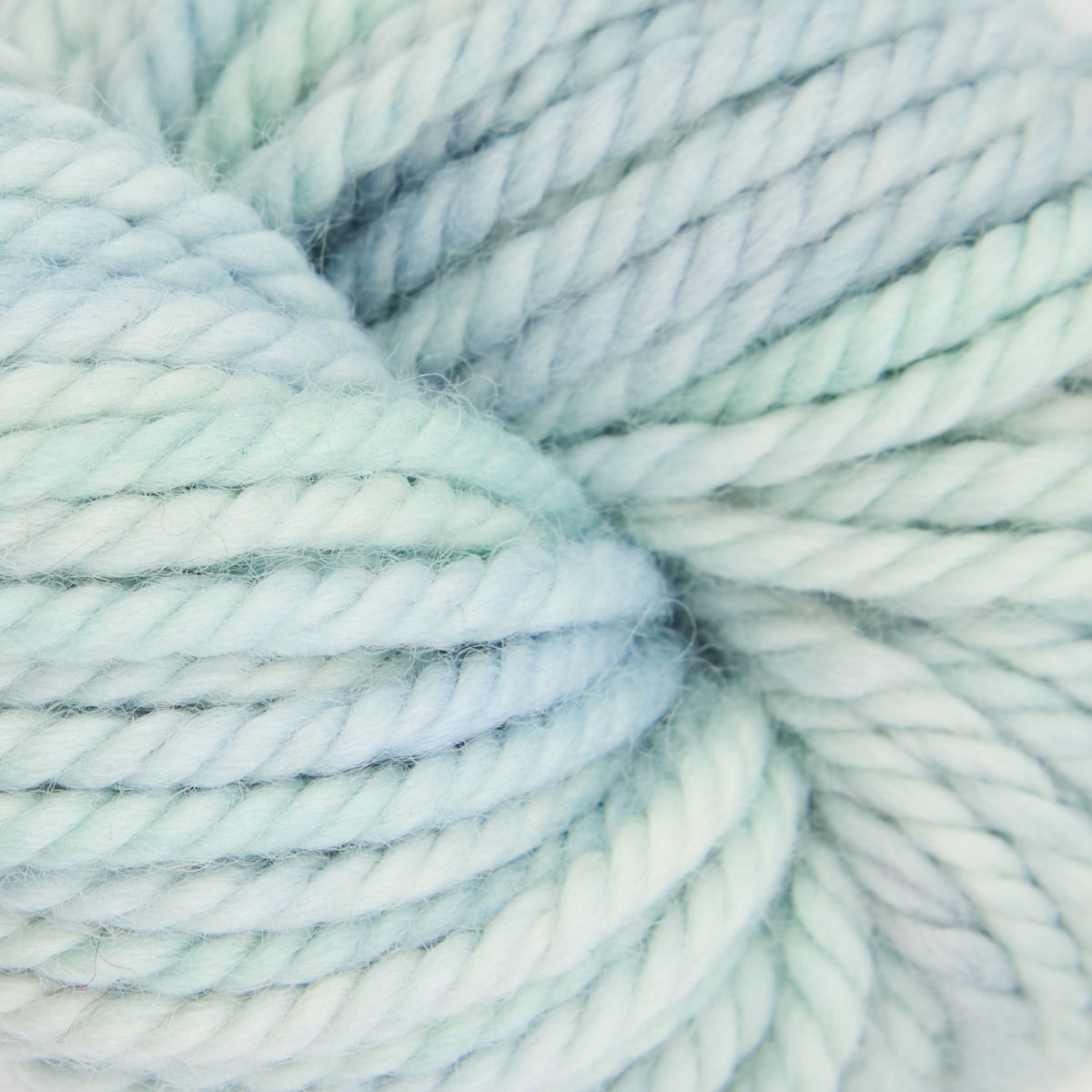 Variegated punch needle rug yarn skein in Atlantic Coast, 110g