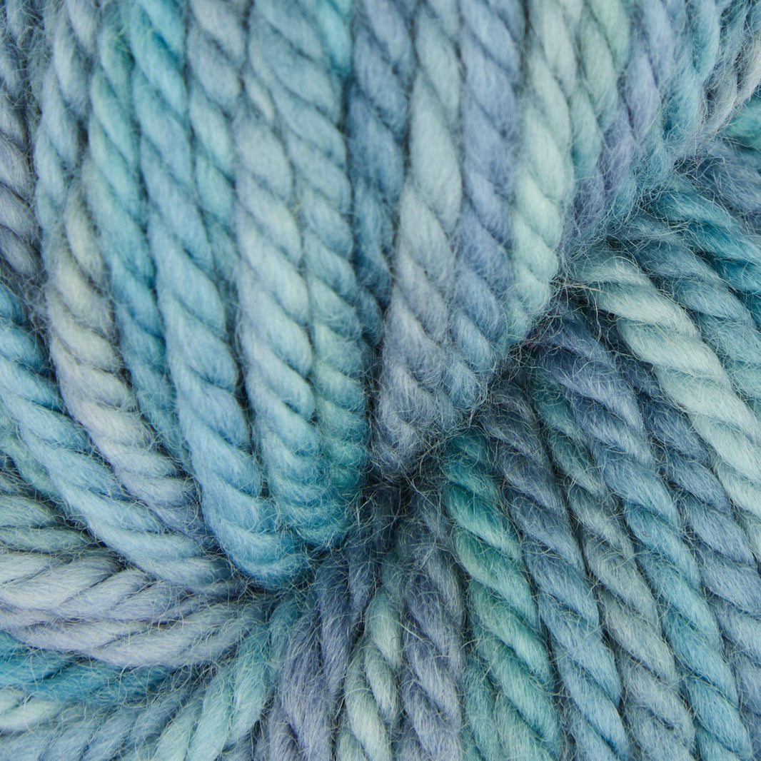 Variegated punch needle rug yarn skein in Atlantic, 110g