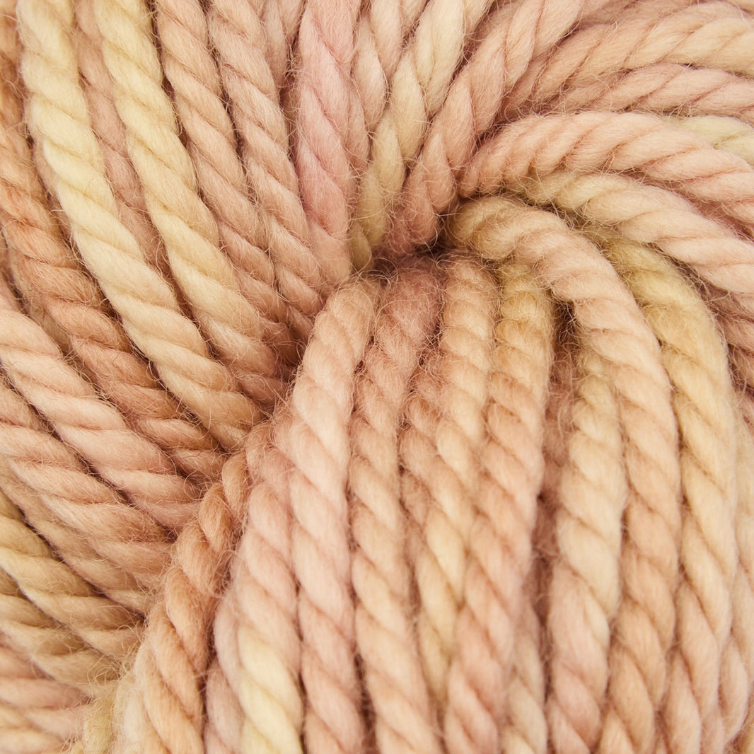 Variegated punch needle rug yarn skein in Biscuit, 110g