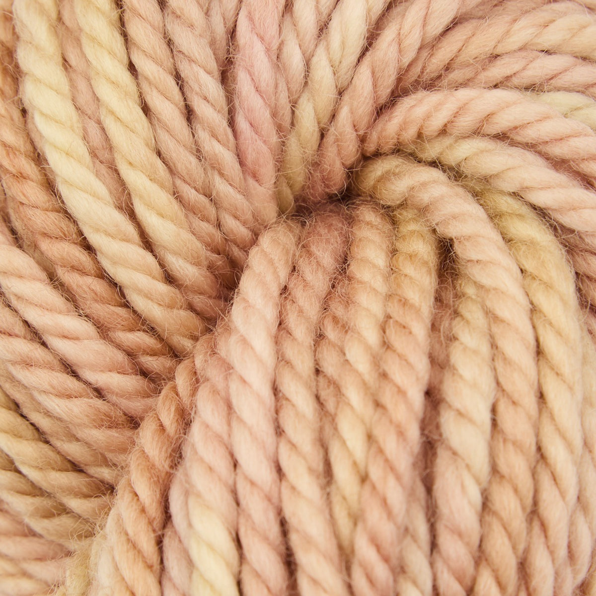 Variegated punch needle rug yarn skein in Biscuit, 110g