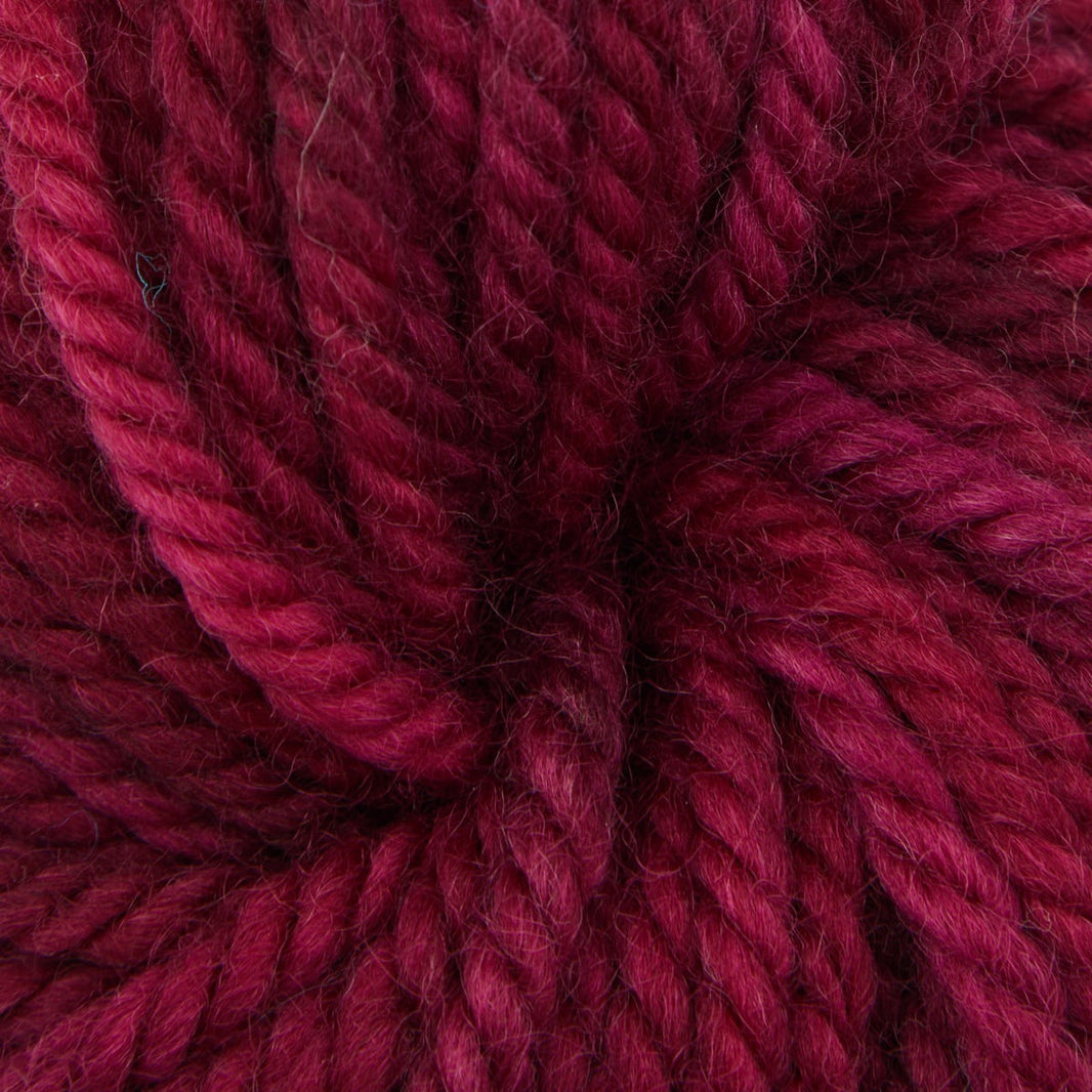Variegated punch needle rug yarn skein in Black Raspberry, 110g