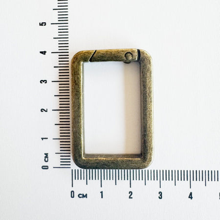 Viereckiger Metal Karabiner - 40 mm x 2,8mm