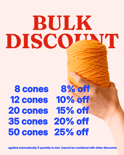 Acrylic Yarn - Tufting Yarn - on cone - 400g - Tuftinglove