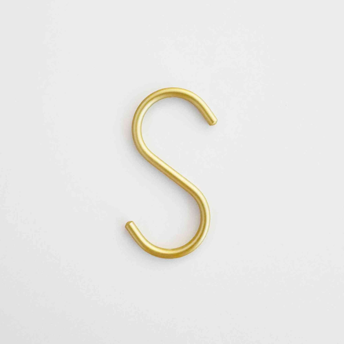 S-Haken Mattgold, Seitenansicht
