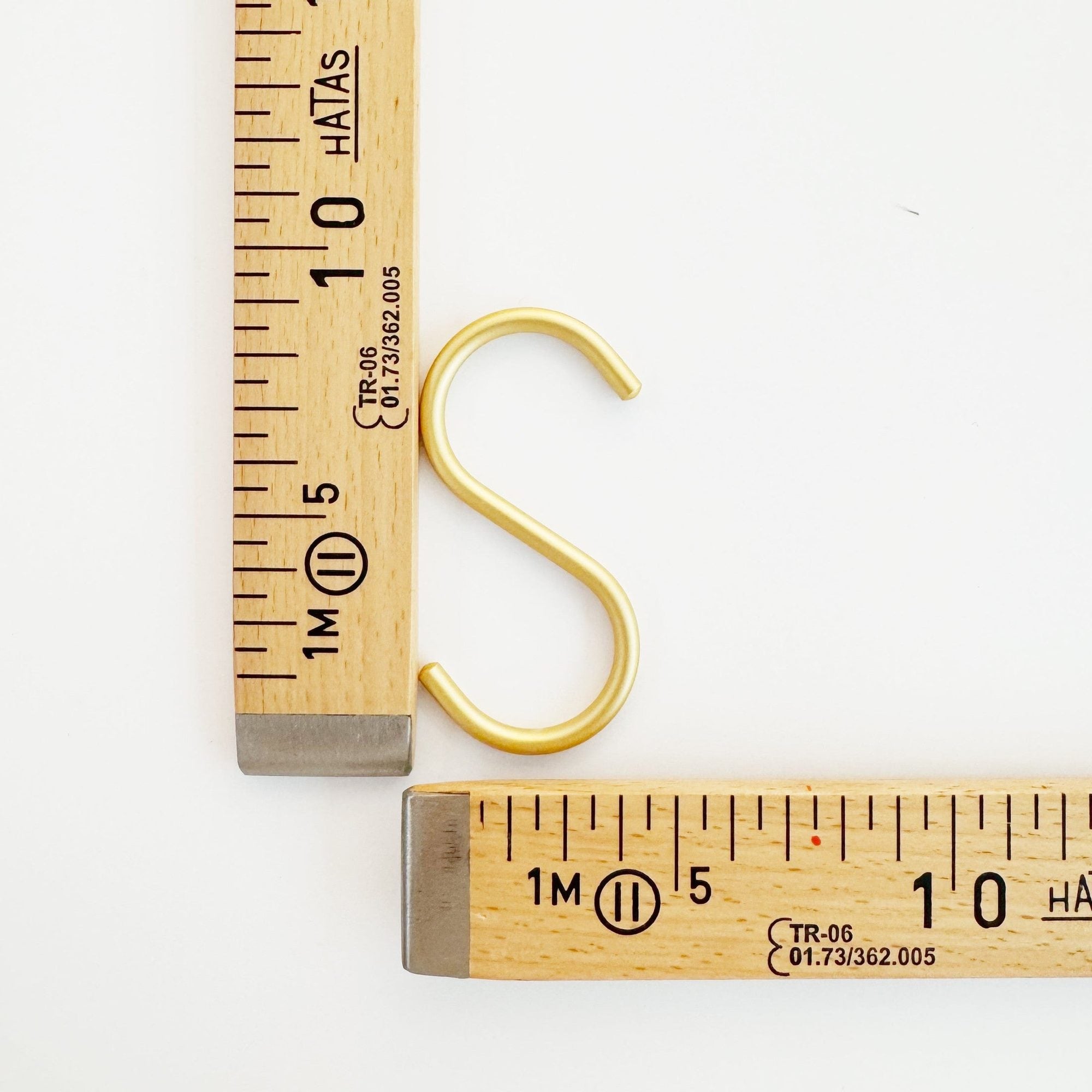 Craftinglove S-Haken in Mattgold, 8,5cm