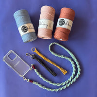 Craftinglove Makramee-Set für Schlüsselanhänger und Handykette