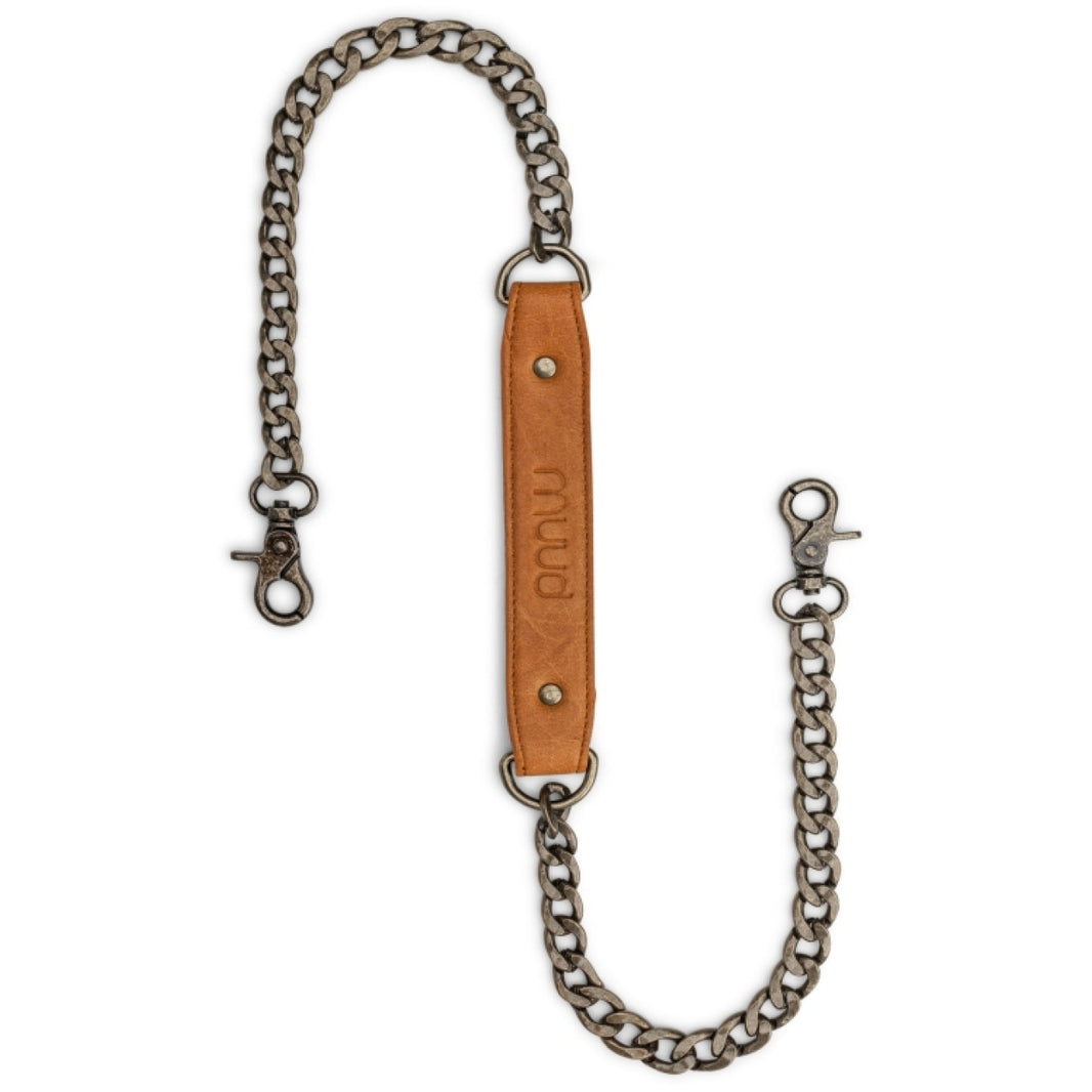 Shoulder strap -  Cala XL - whisky - Leder und Metal - Muud