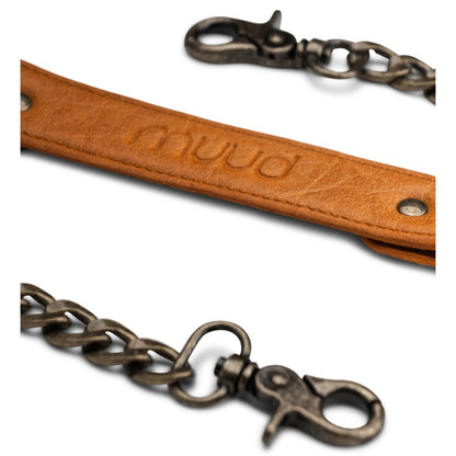 Shoulder strap -  Cala XL - whisky - Leder und Metal - Muud