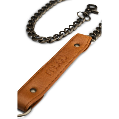 Shoulder strap -  Cala XL - whisky - Leder und Metal - Muud