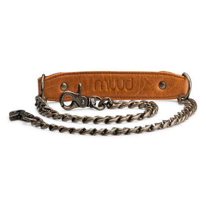 Shoulder strap -  Cala XL - whisky - Leder und Metal - Muud