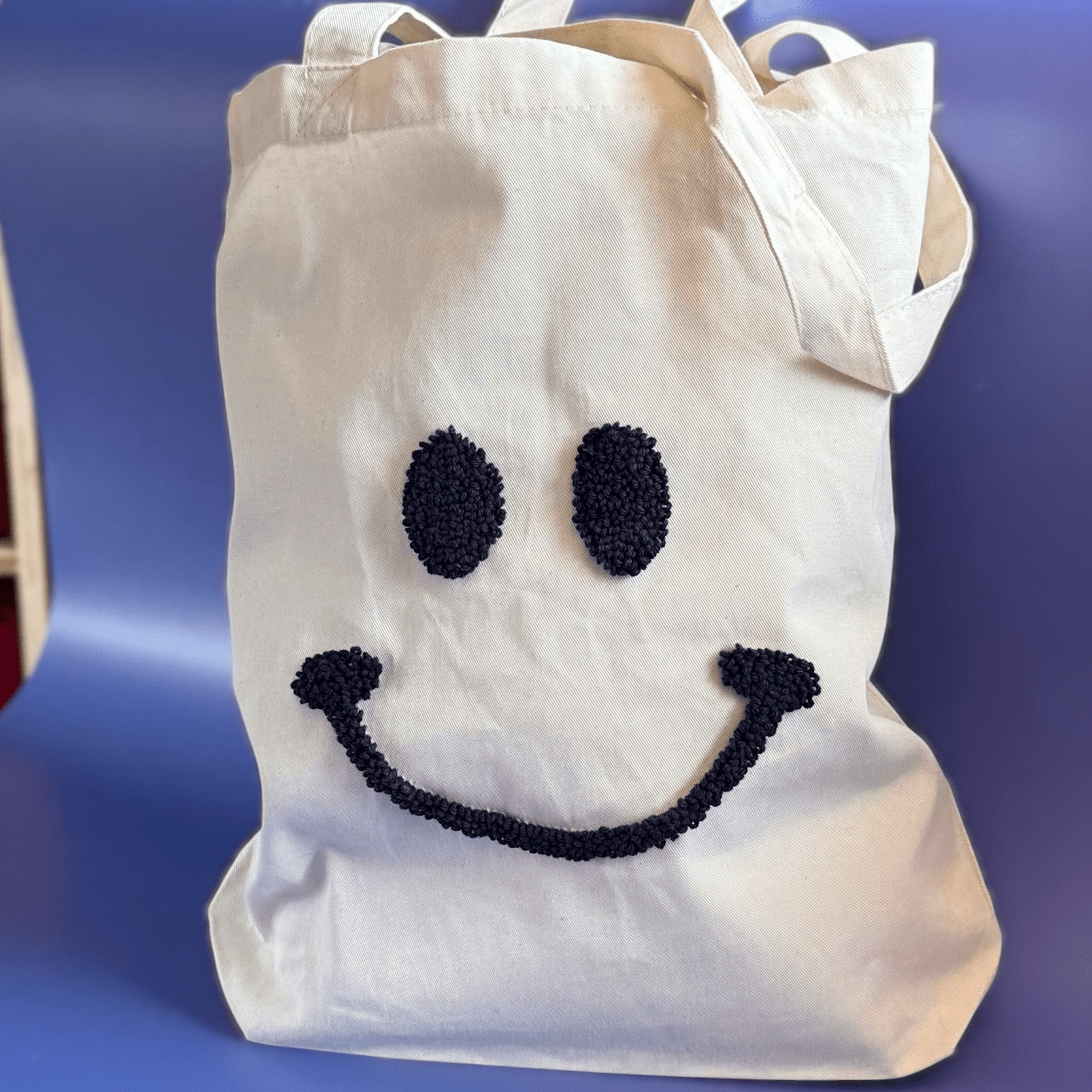 Smiley Punch-Needle-Taschen-Vorlagenbogen