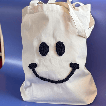Smiley Punch-Needle-Taschen-Vorlagenbogen