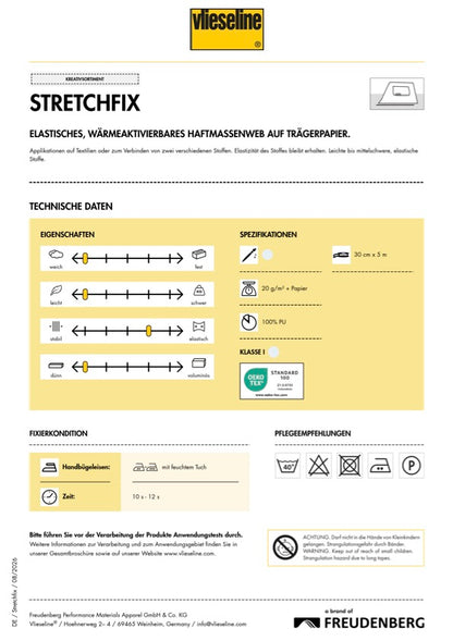 Stretchfix - 30cm x 5m - 100% PU - Vlieseline