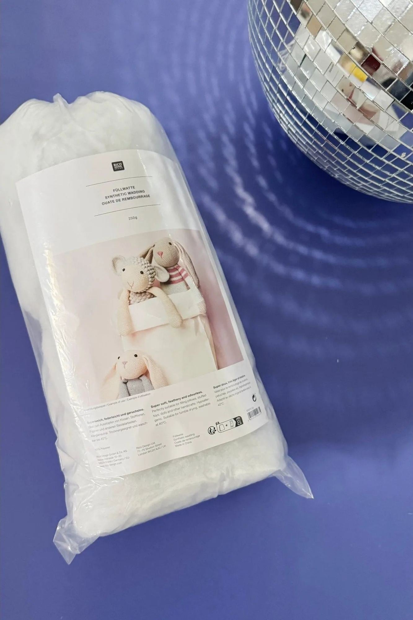 Rico Füllwatte aus Synthetik, 250g