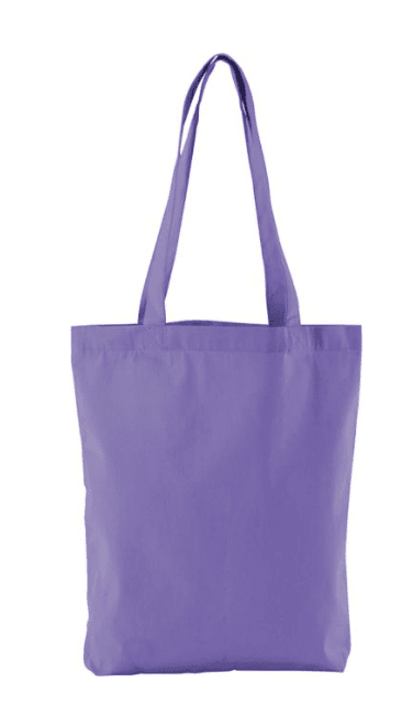 Organic cotton tote bag handle and seam detail