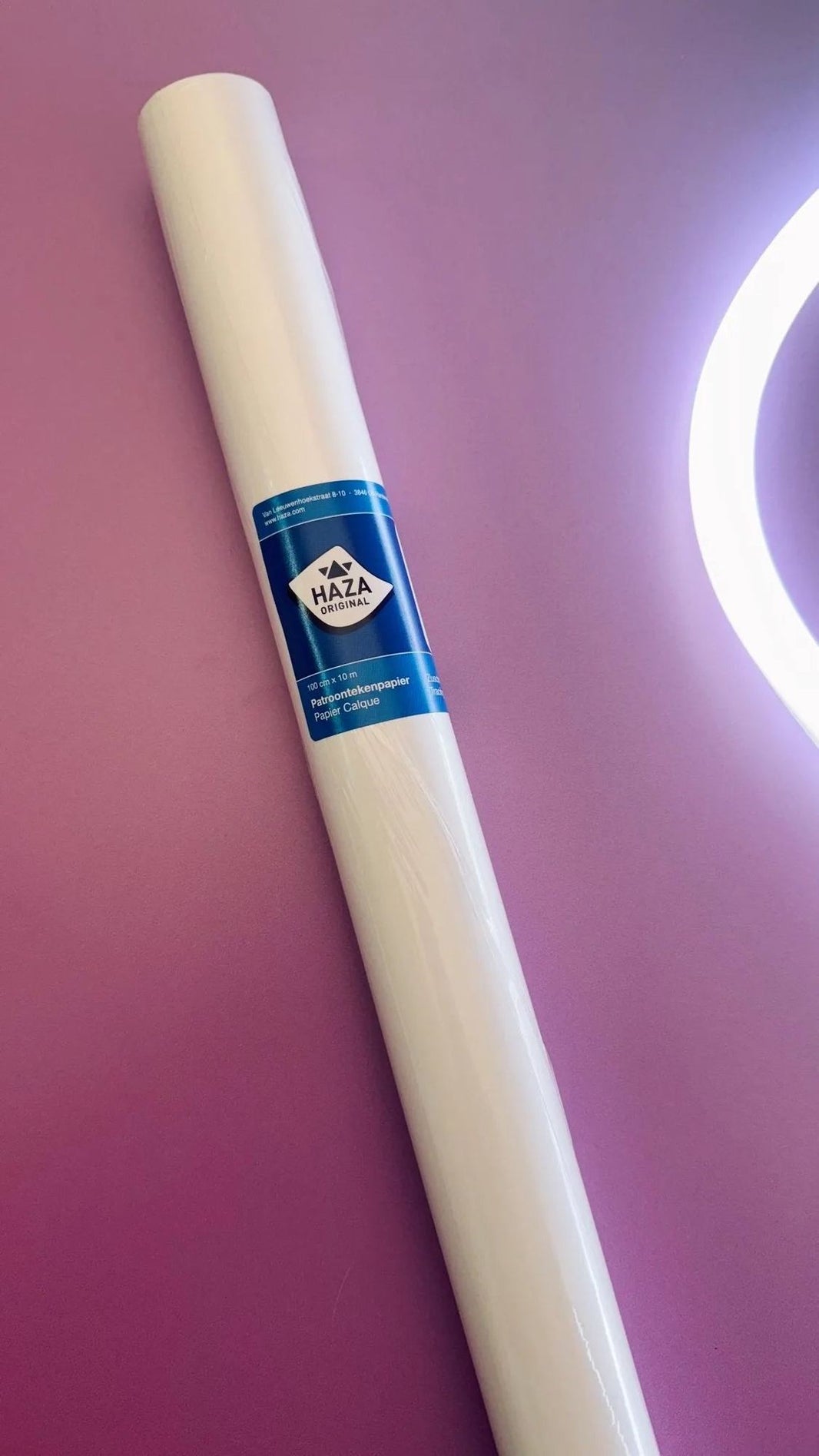 White tracing paper roll, 1 x 10m by Haza
