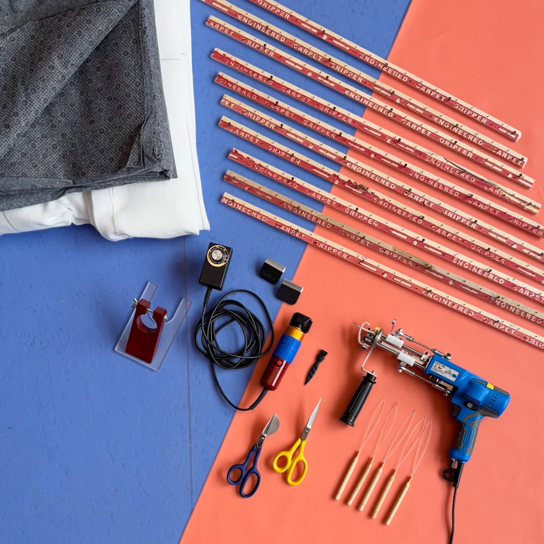 Ultimate tufting starter set with AK-V machine and carving kit