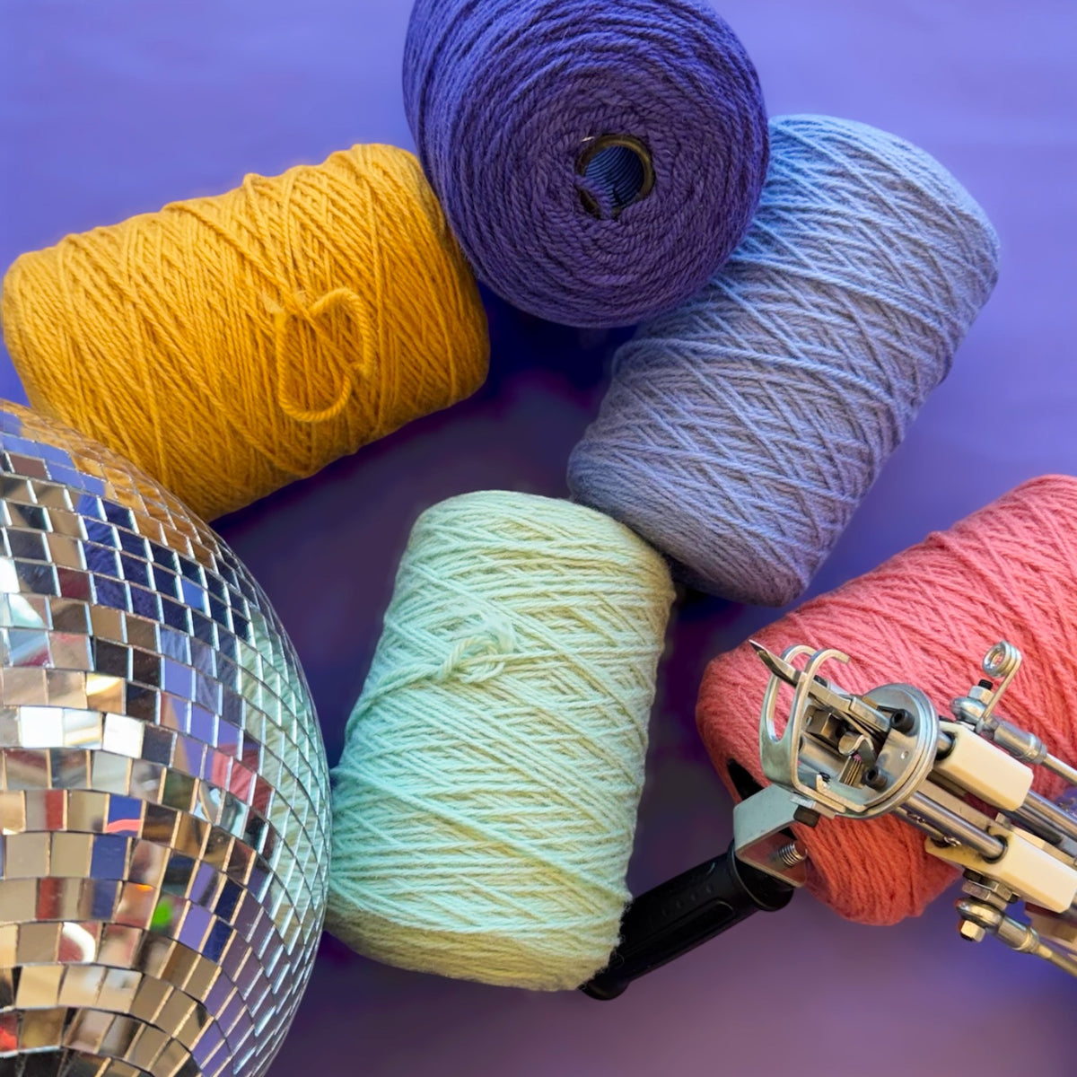 Tuftingwolle Garn aus TEX3/31 NZ-Wolle, 500g-Kone
