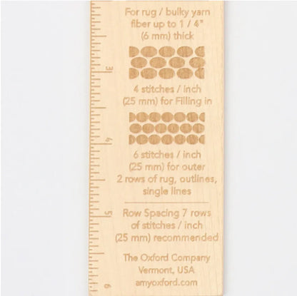 Holz-Stichlehre fürs Punch Needling von Oxford Company