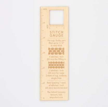 Holz-Stichlehre fürs Punch Needling von Oxford Company