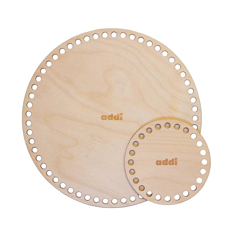 Addi Shapes runder Holzboden für Häkelkörbe