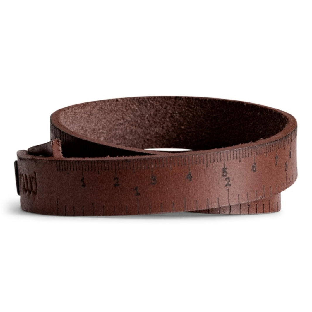 Handgelenk-Wickelmaßband - Leder - Fibi - rich brown - muud
