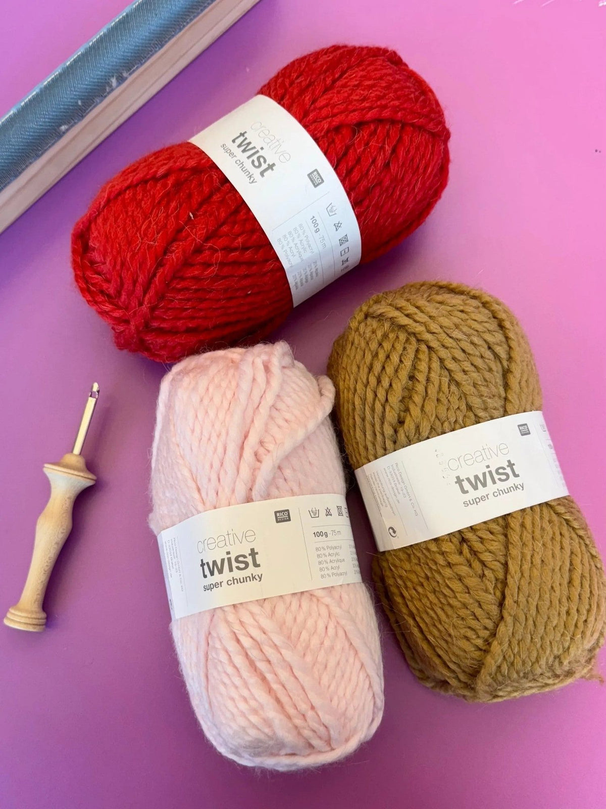 Rico Creative Twist super chunky yarn, 100g skein