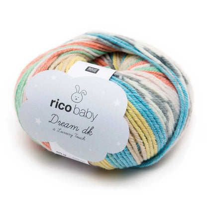 Baby Dream DK luxury yarn in multicolour, 50g by Rico Design